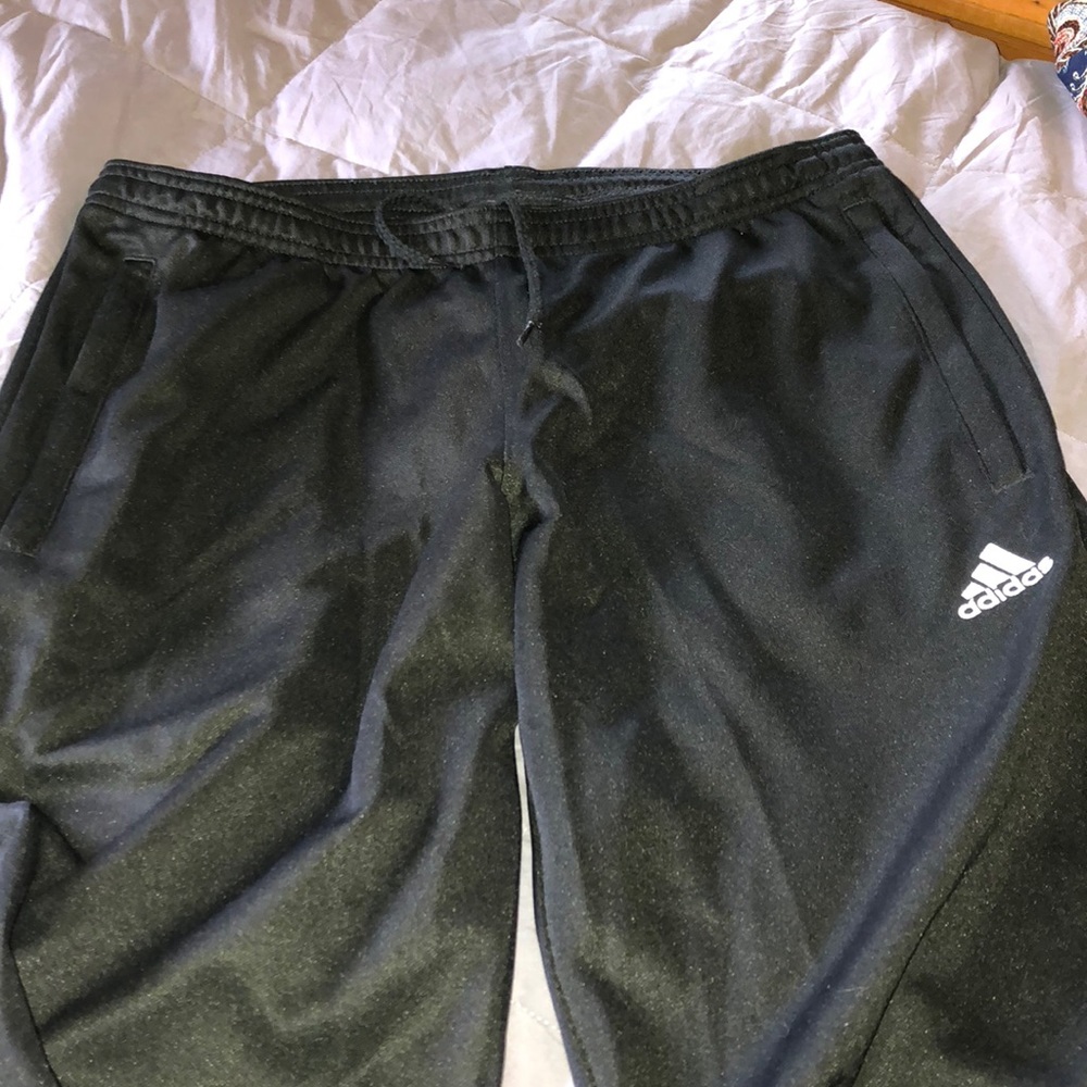Adidas all black track pants - Picture 2 of 6